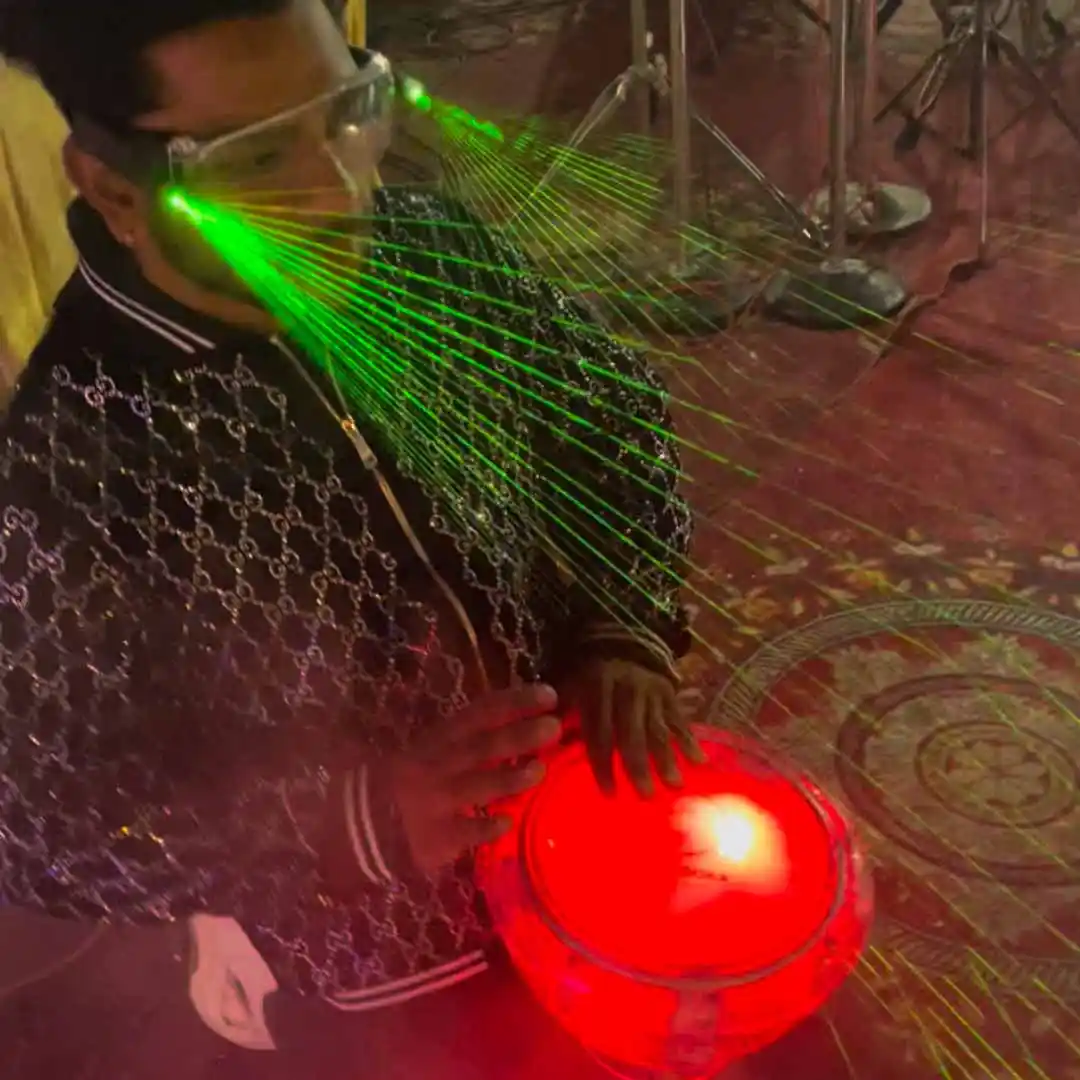 Laser Light Goggles With Led Darbuka